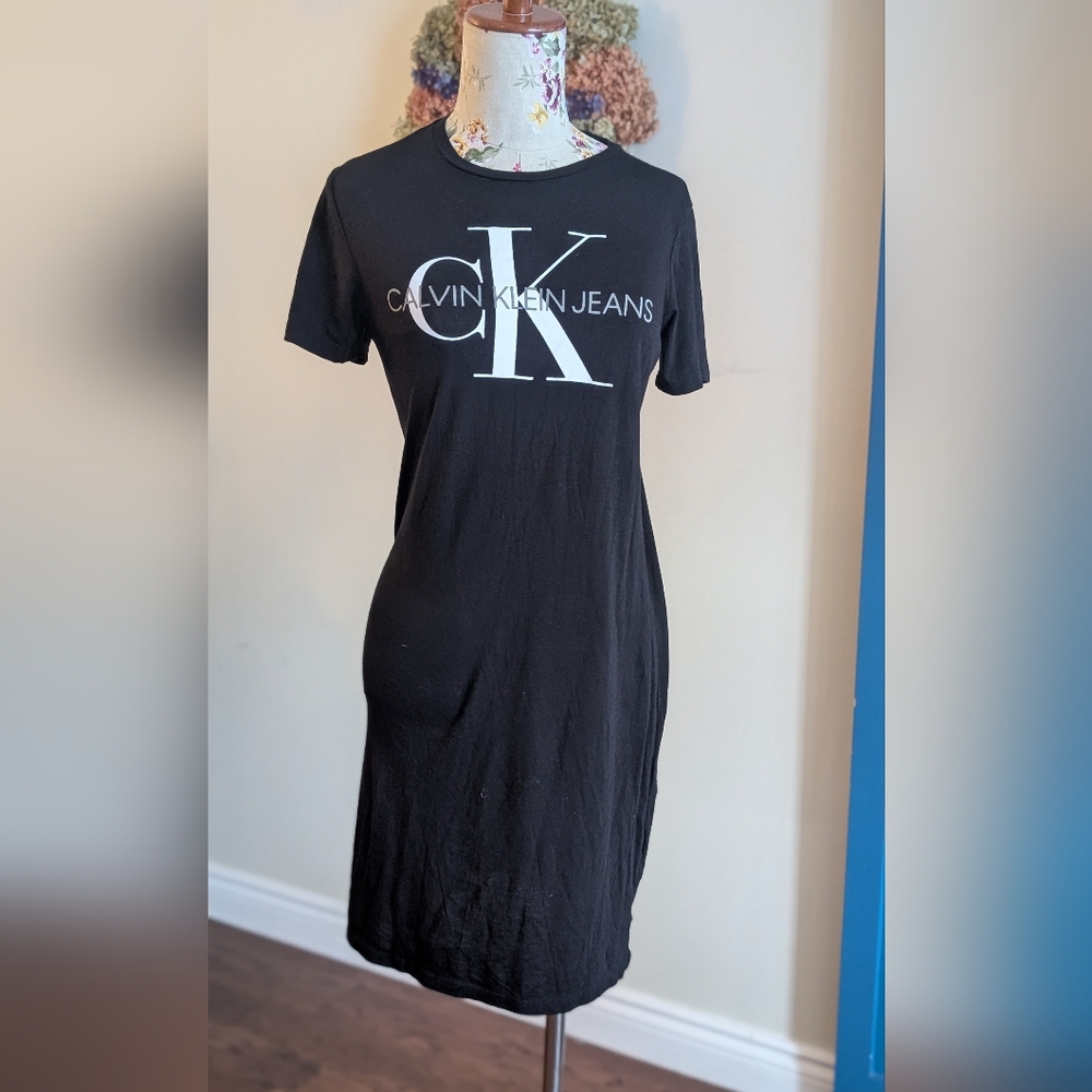 Calvin Klein Black T-dress - Picture 2 of 6